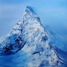 Obrazy olejne - BLUE - szczyty górskie