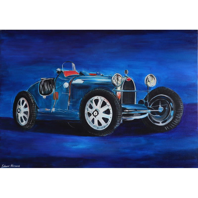 Bugatti obraz Legendy motoryzacji Edward Karczmarski