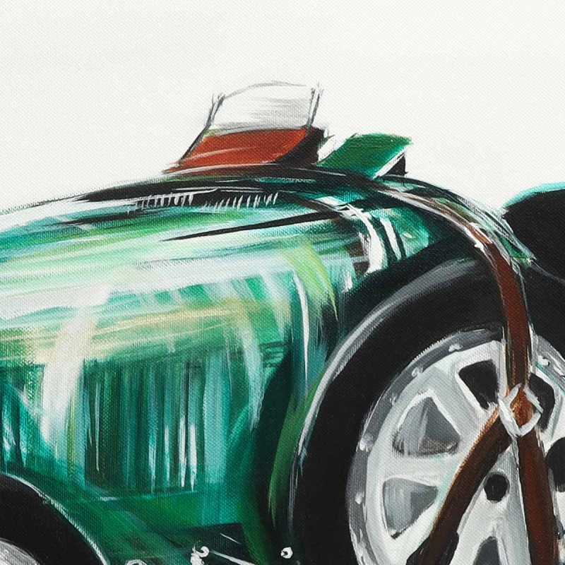 Obraz Legendy motoryzacji Bugatti Type 35 detal