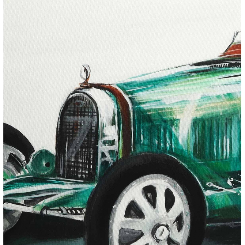 Obraz Legendy motoryzacji Bugatti Type 35 fragment