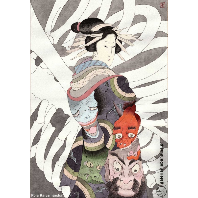 Demon III Pola Karczmarska Sztuka japońska