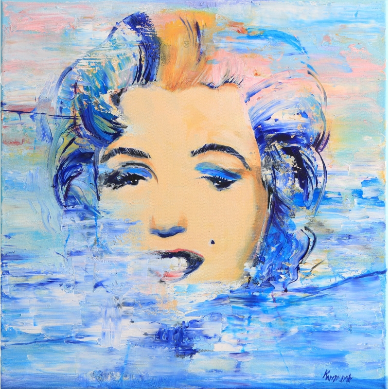 Obraz olejny -  Portret Marilyn Monroe - z cyklu Amerykański sen