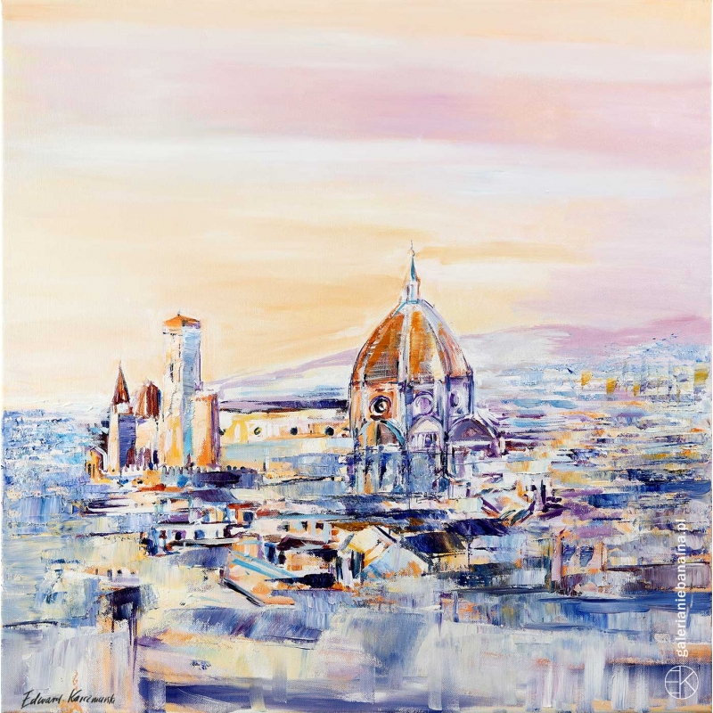 Obraz olejny Florencja XI Edwarda Karczmarskiego