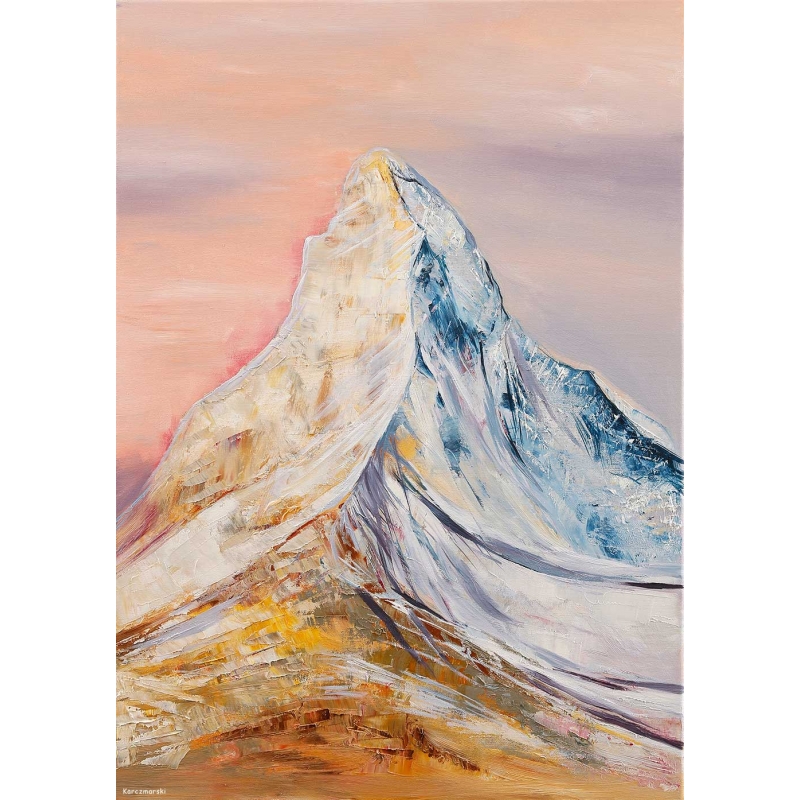 Obraz olejny - Matterhorn XV autorstwa Edwarda Karczmarskiego