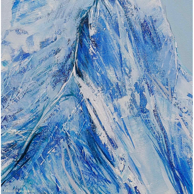 Obraz olejny - Matterhorn XV - DETAL OBRAZU