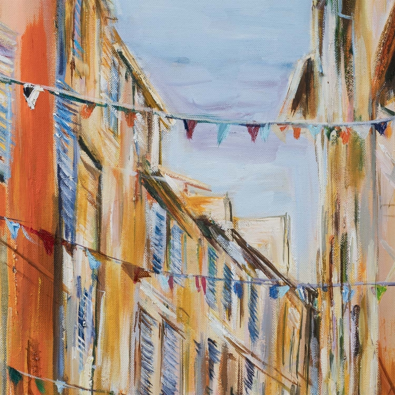 Arles - obraz olejny Edwarda Karczmarskiego - detal