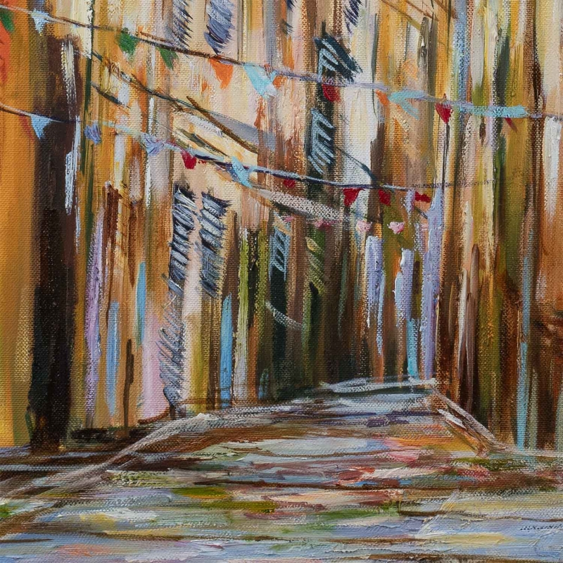 Arles - obraz olejny Edwarda Karczmarskiego - detal