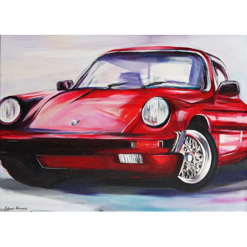 Obraz olejny Porsche 911 Legendy motoryzacji Edward Karczmarski