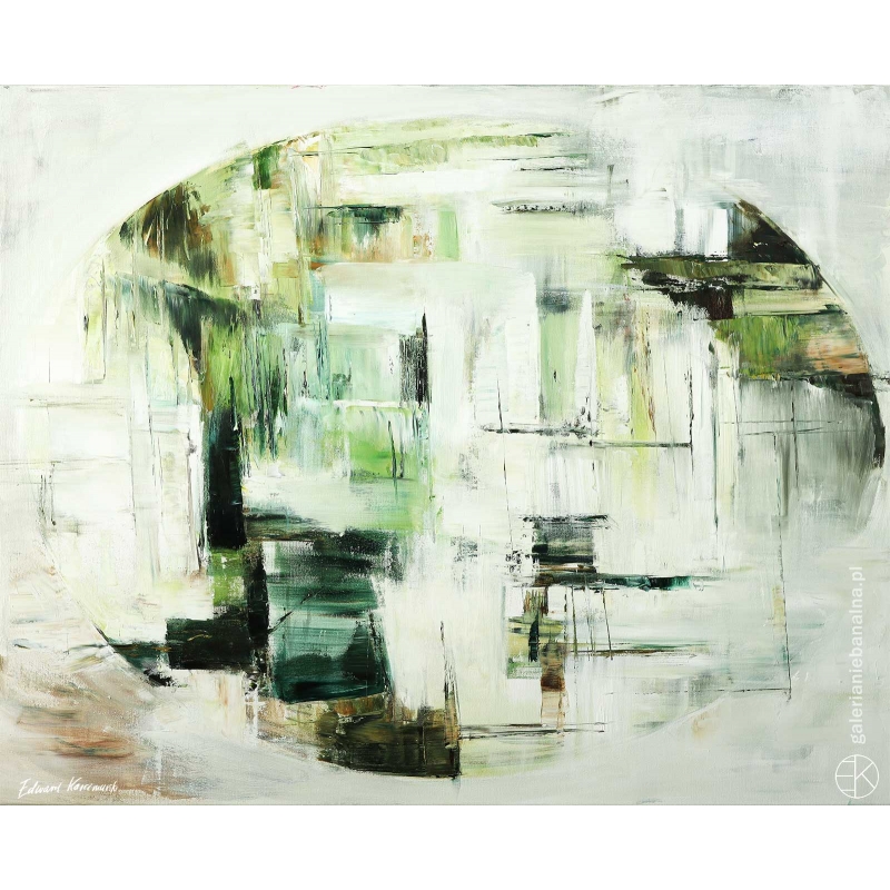 Obraz olejny Abstrakcja Światło północy XXVI