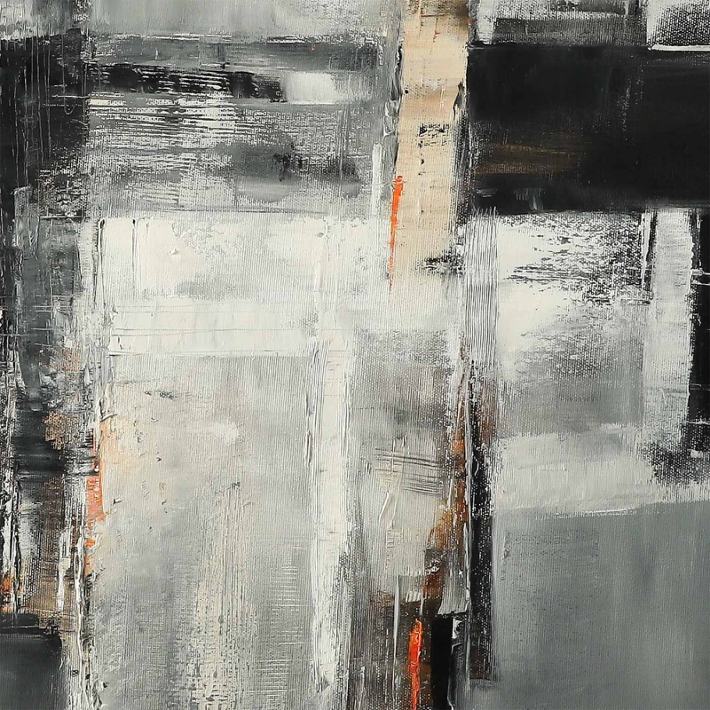 Obraz olejny Abstrakcja Światło północy XXXI detal