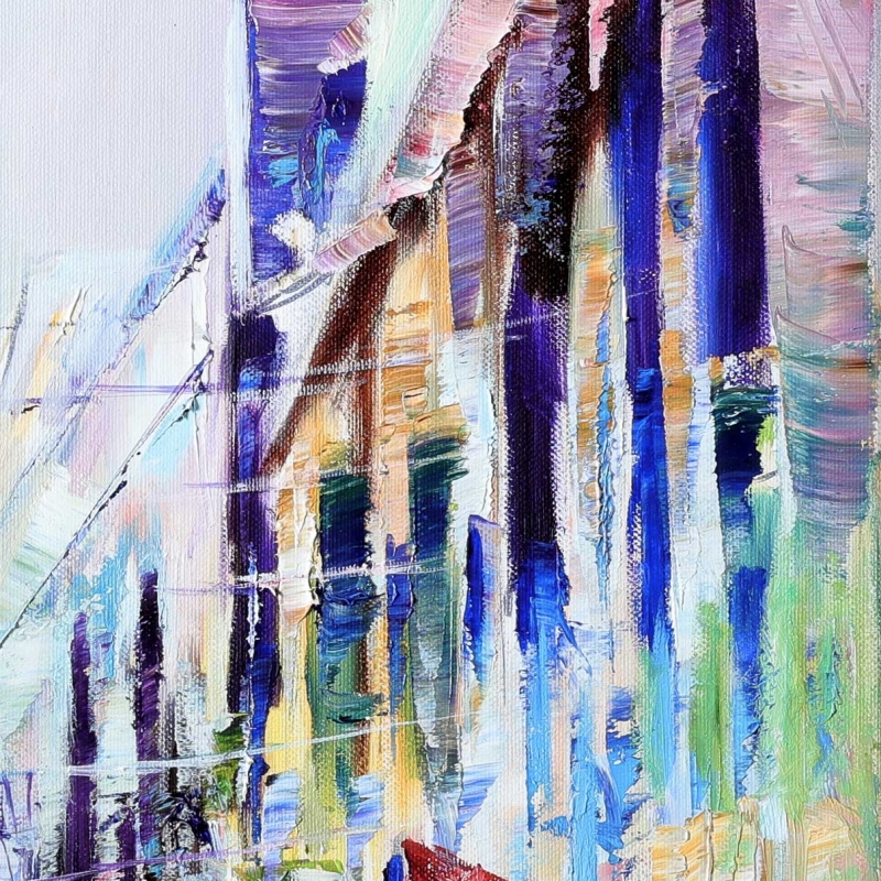 Uliczka w Hawanie Obraz olejny - fragment obrazu