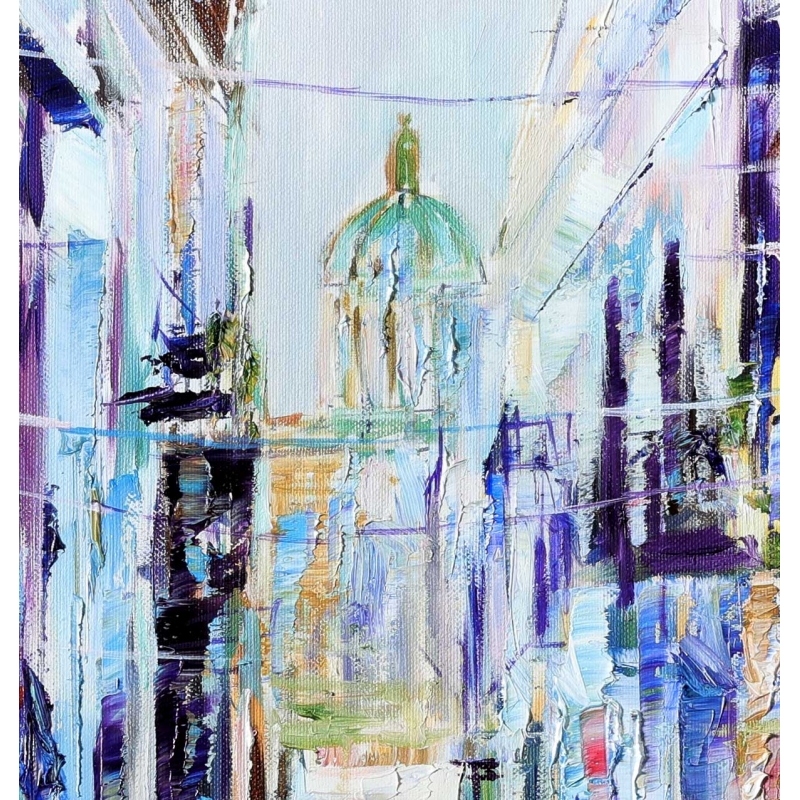 Uliczka w Hawanie Obraz olejny - detal