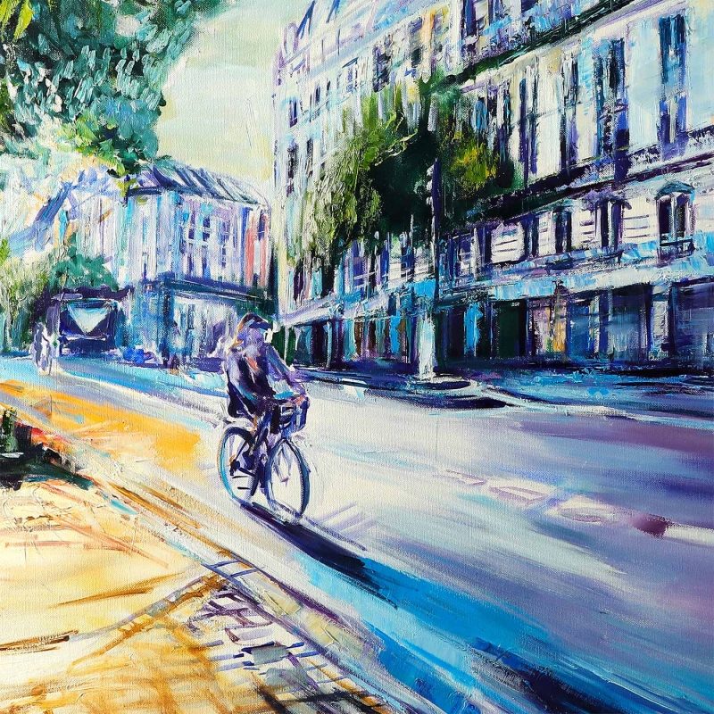 Panorama Paryża - Obraz do salonu fragment