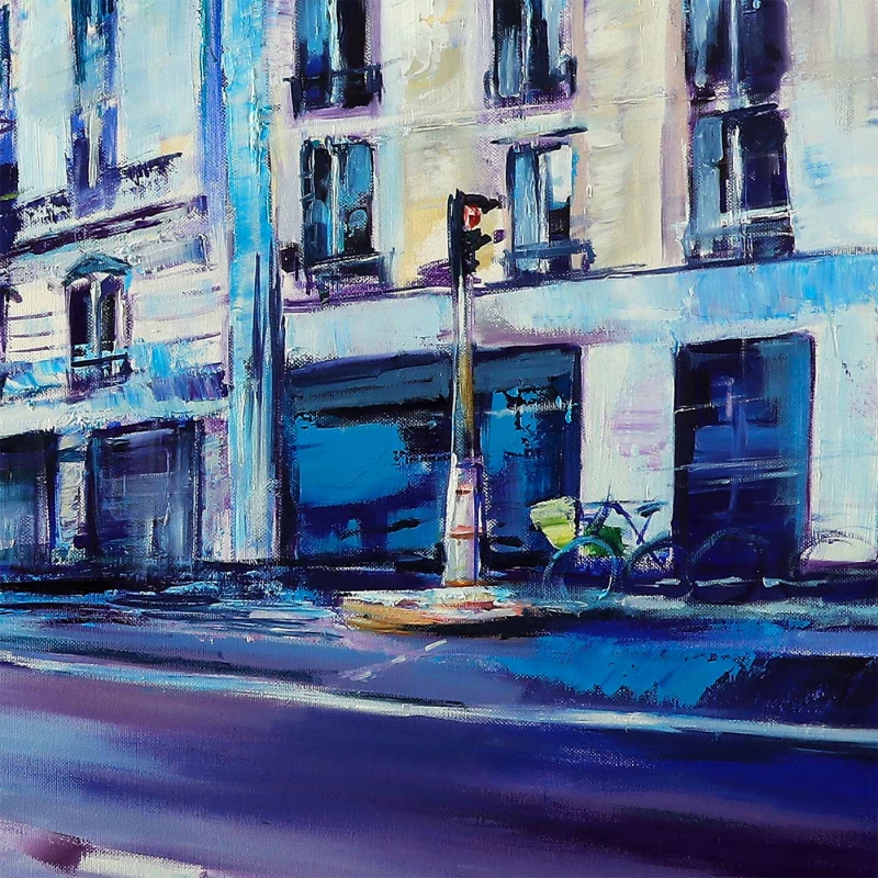 Panorama Paryża - Obraz do salonu detal obrazu