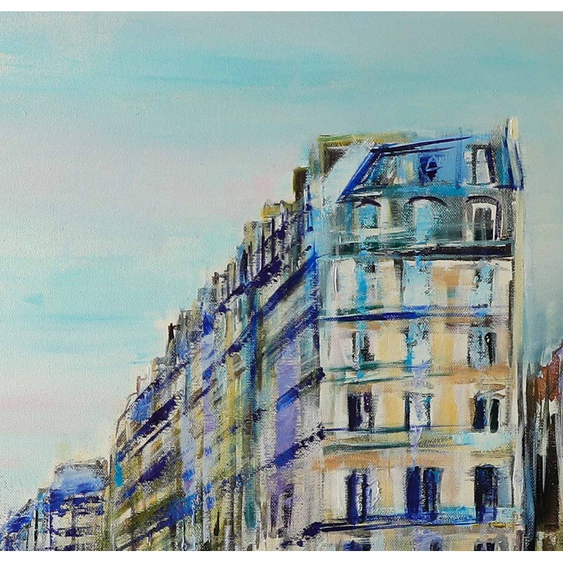 Spacer po Paryżu Obraz olejny - fragment obrazu