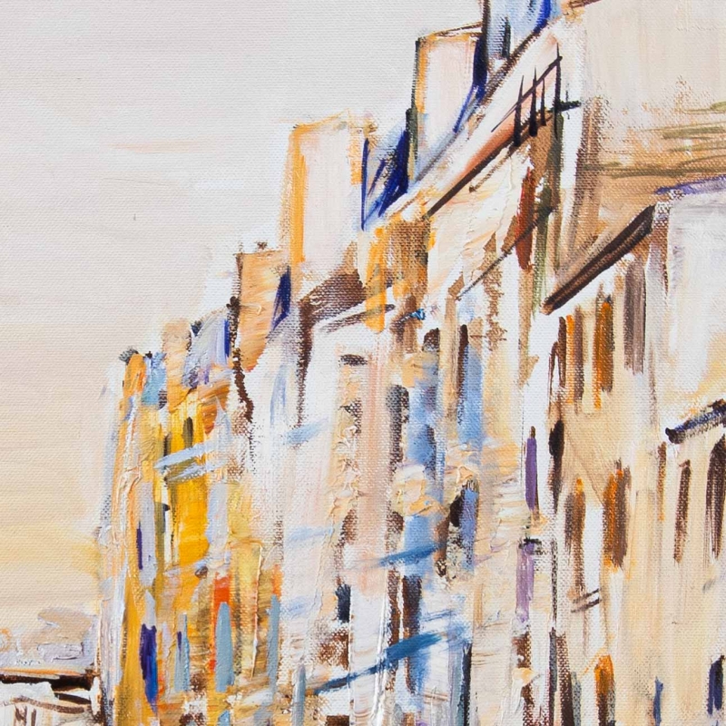 Spacer po Paryżu Obraz olejny - fragment obrazu