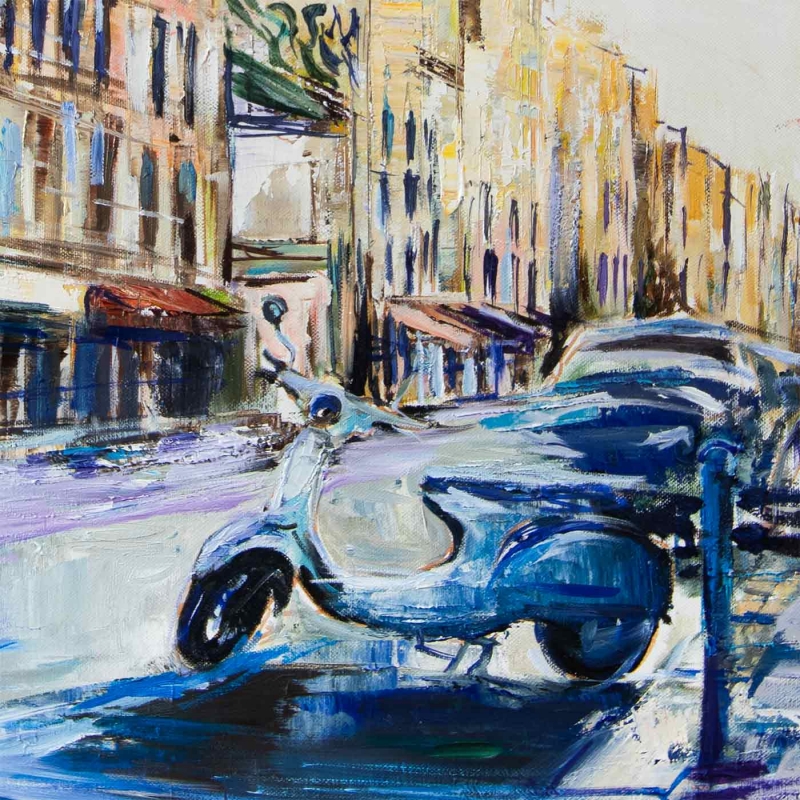 Panorama Paryża - Obraz do salonu fragment