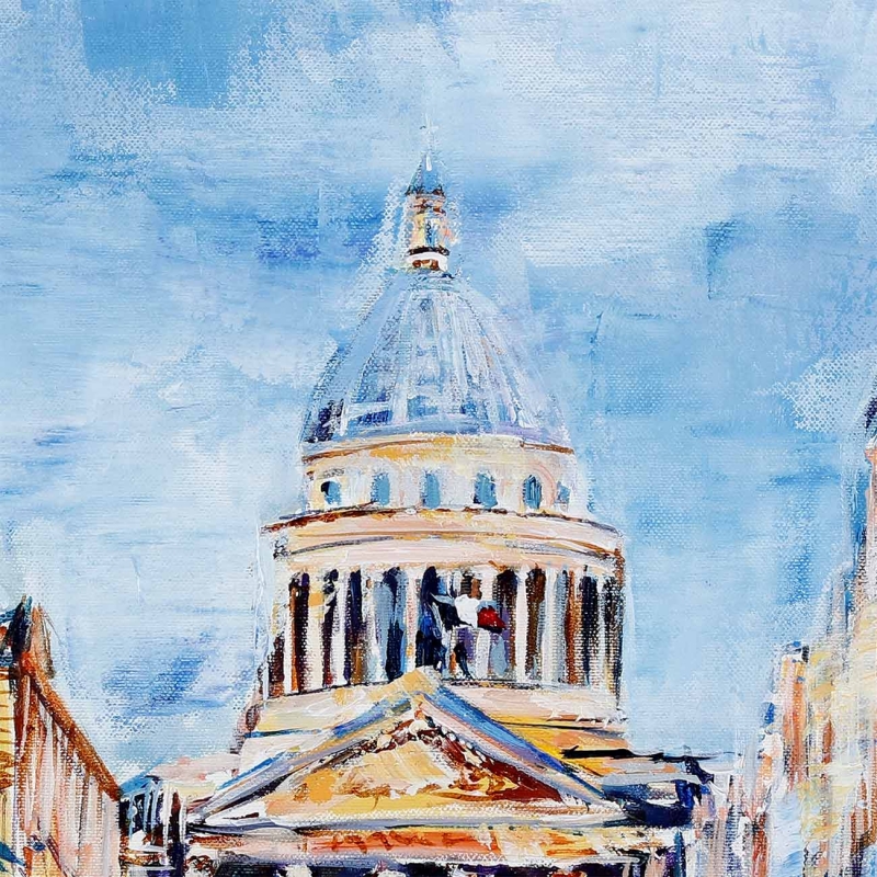 Spacer po Paryżu XIV Edward Karczmarski obraz akryl-2026