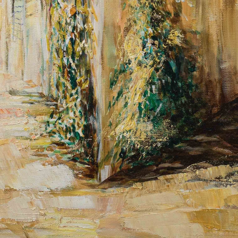 St. Tropez - obraz olejny Edwarda Karczmarskiego - detal