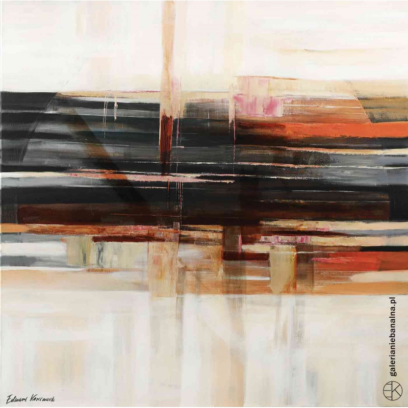 Obraz olejny Abstrakcja Światło północy XXXIII