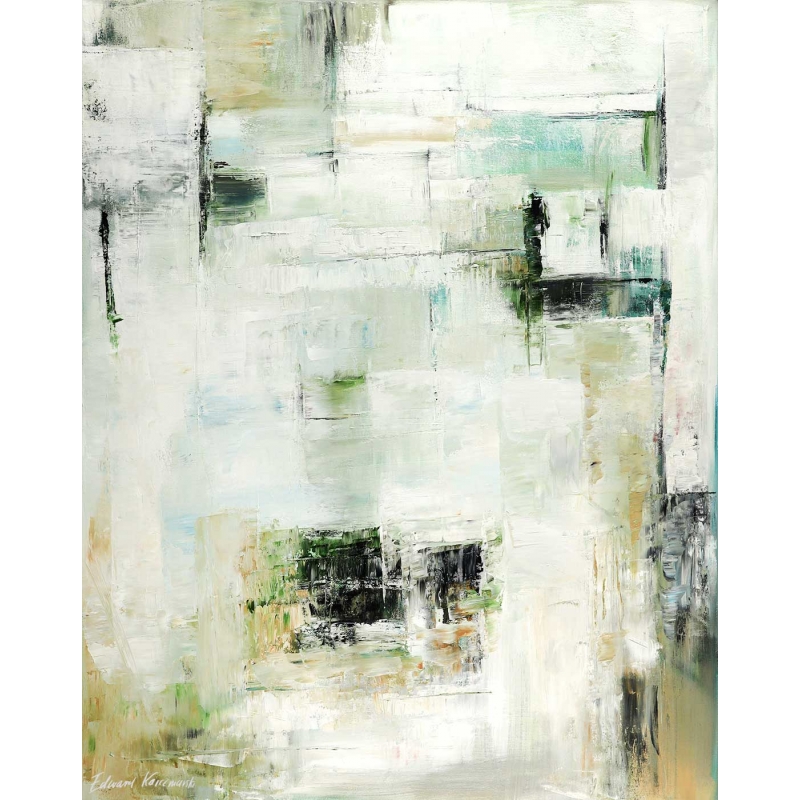 Obraz olejny Abstrakcja Światło północy XXXIV