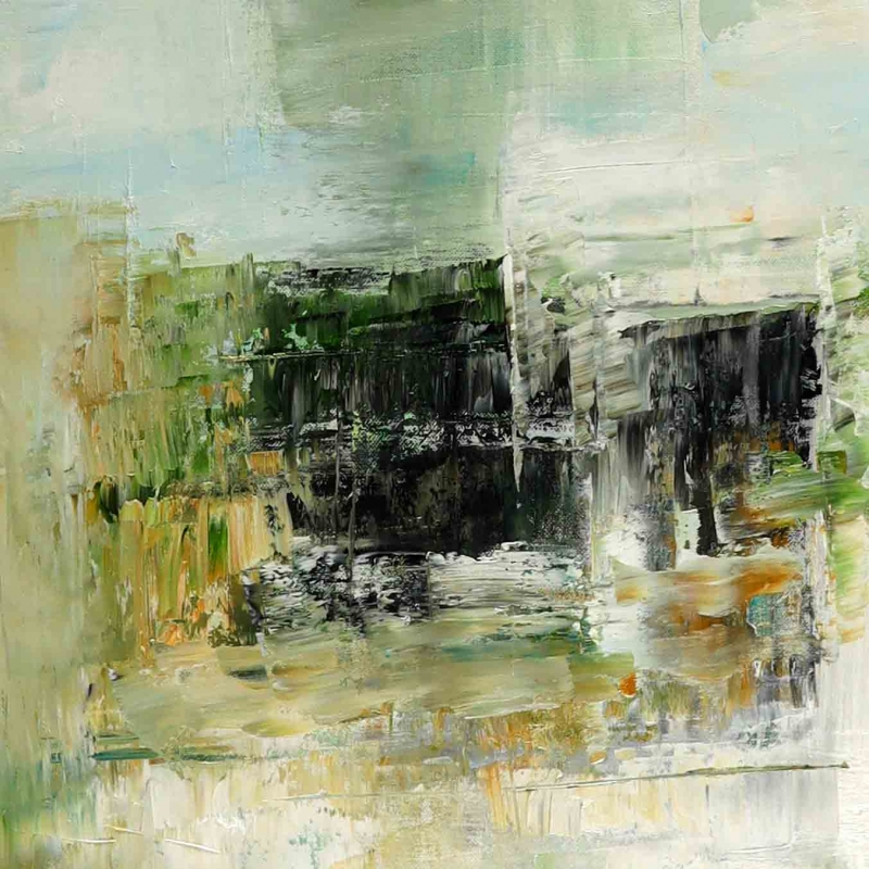 Obraz olejny Abstrakcja Światło północy XXXIV detal