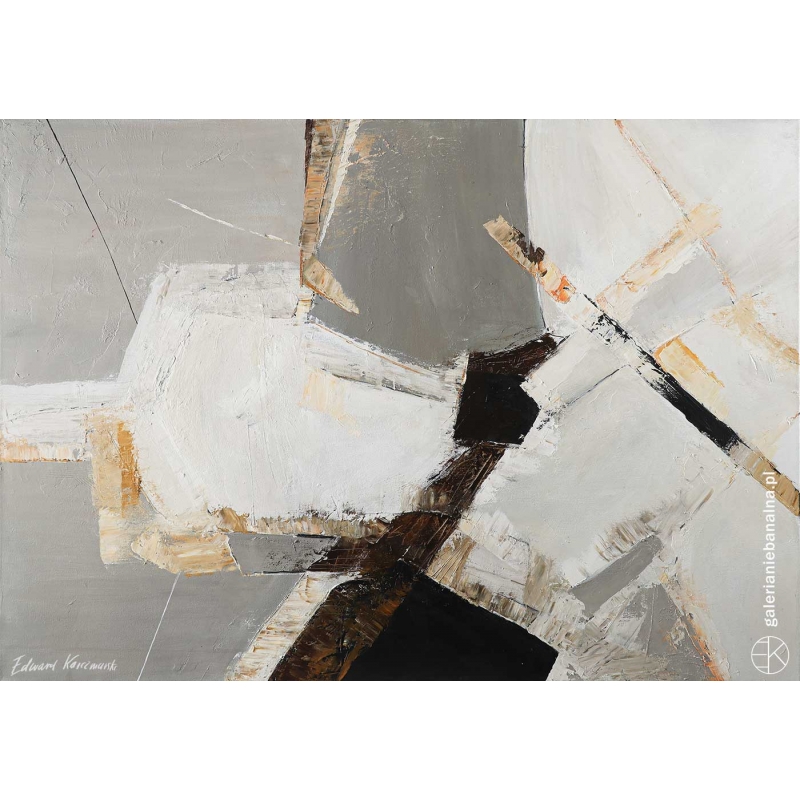 Obraz olejny Abstrakcja Światło północy XXXII