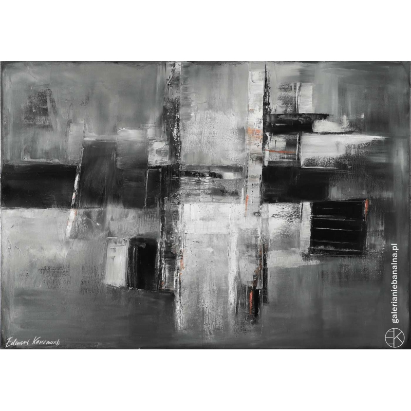 Obraz olejny Abstrakcja Światło północy XXXI