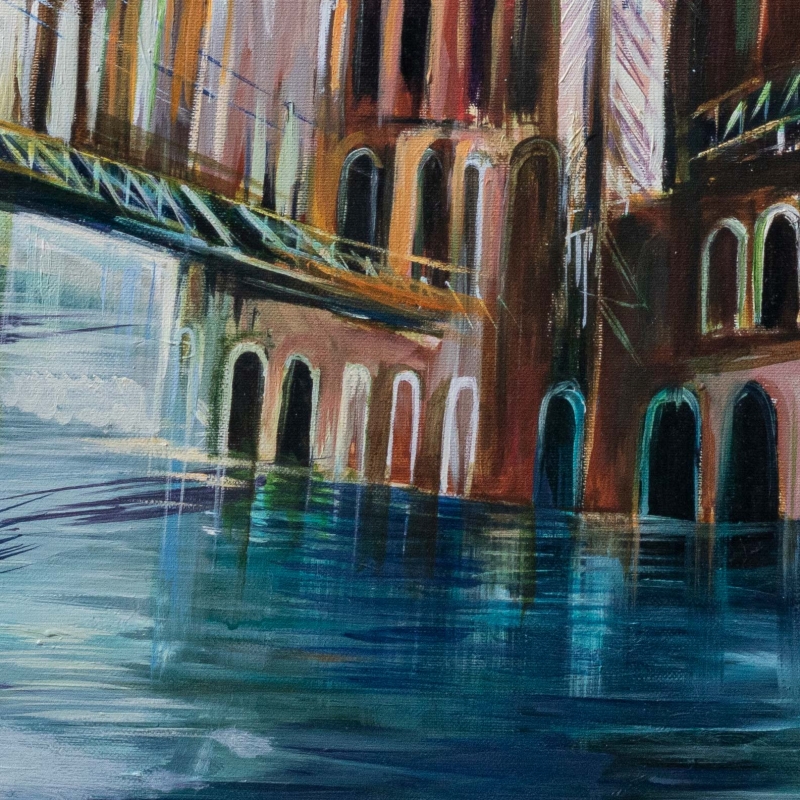 Obraz olejny - Surrealistyczne przedstawienie Nowego Jorku