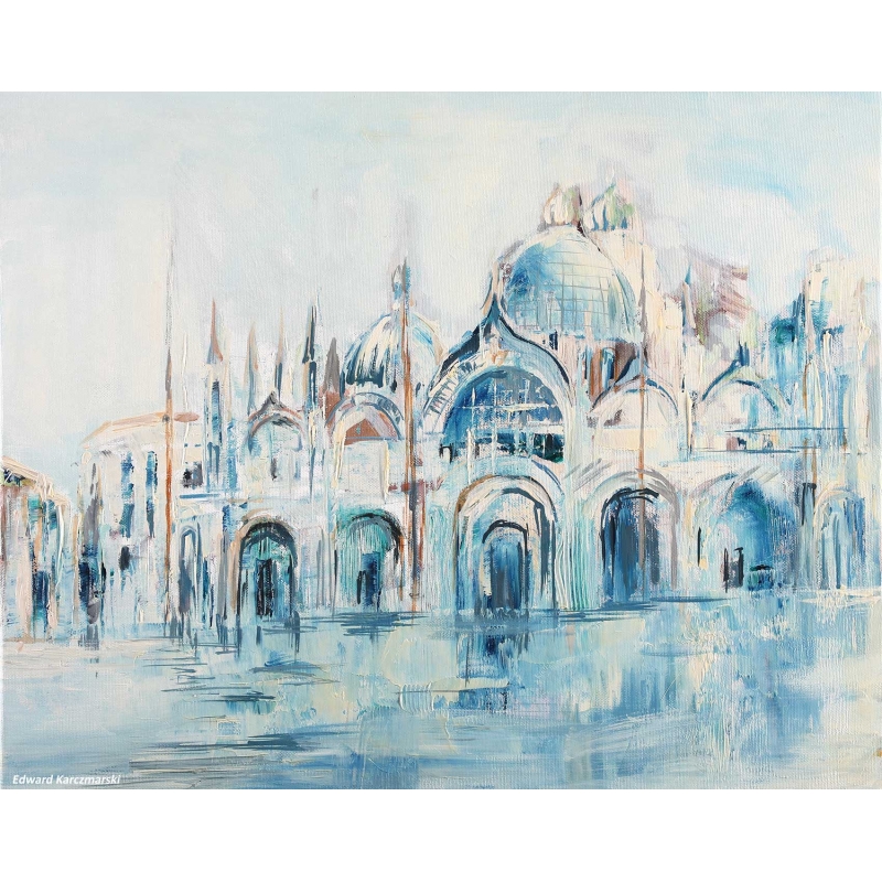 Obraz olejny Wenecja 50x60 cm Edward Karczmarski