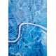 Londyn - widok z nieba - abstrakcja - obraz olejny ręcznie malowany