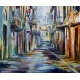 Hawana malownicza uliczka Obraz olejny