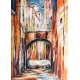 Obraz olejny Włoska uliczka Edward Karczmarski